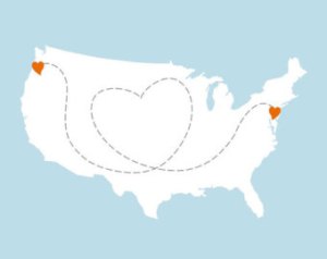 road trip map of hearts